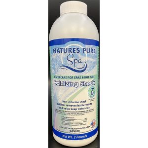 Natures Pure Spa oxidizing shock treatment for hot tubs and pool maintenance