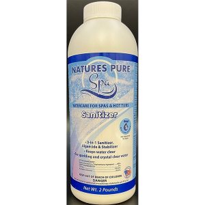 Nature's Pure Spa sanitizer for hot tubs and backyard pools maintenance