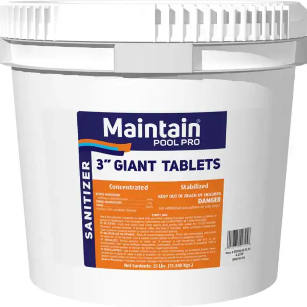 maintain 3 inch chlorine tabs