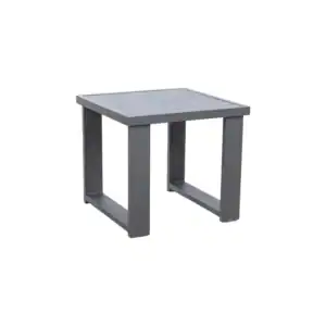 Clark End Table with Powder-Coated Aluminum Frame