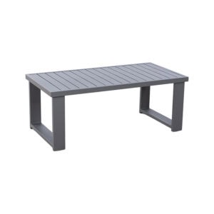 Clark Coffee Table with Powder-Coated Aluminum Frame