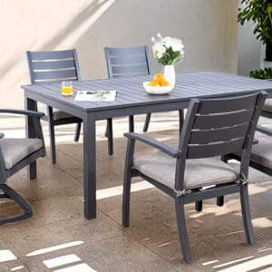 Clark 7 piece dining set with 4 dingin, 2 swivel chairs and a 42x72 Table