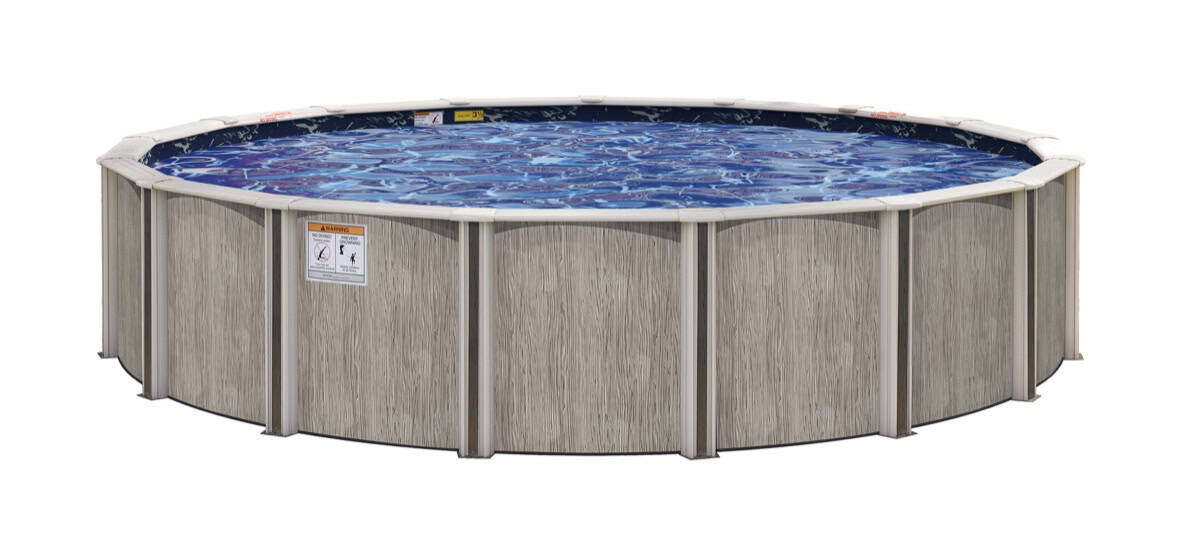 Embassy Ashwood above ground pool installed in a Cincinnati backyard