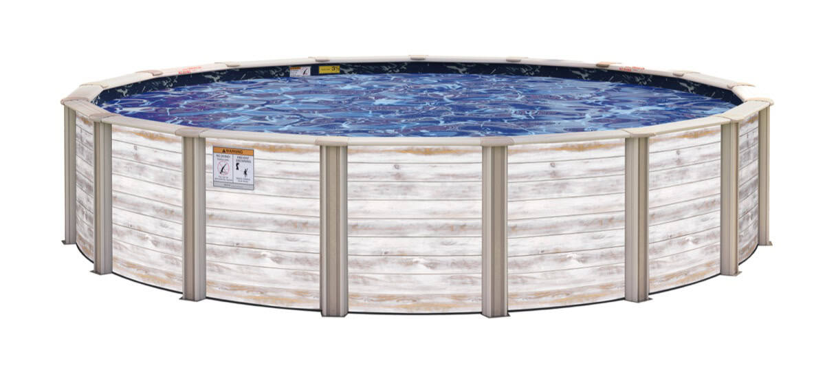 Embassy Durango above ground pool installed in a Cincinnati backyard