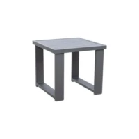 Clark End Table with Powder-Coated Aluminum Frame Clark End Table with Powder-Coated Aluminum Frame
