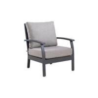 Clark Club Chair with Aluminum Frame and Sunbrella Fabric Cushion Clark Club Chair with Aluminum Frame and Sunbrella Fabric Cushion